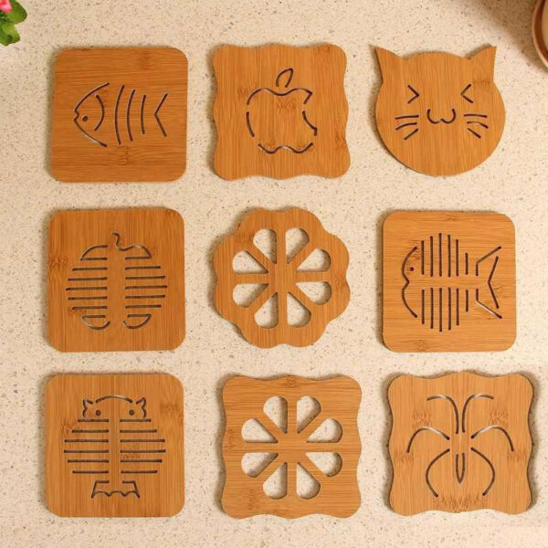 Eco-friendly bamboo placemat insulation pad - Image 2