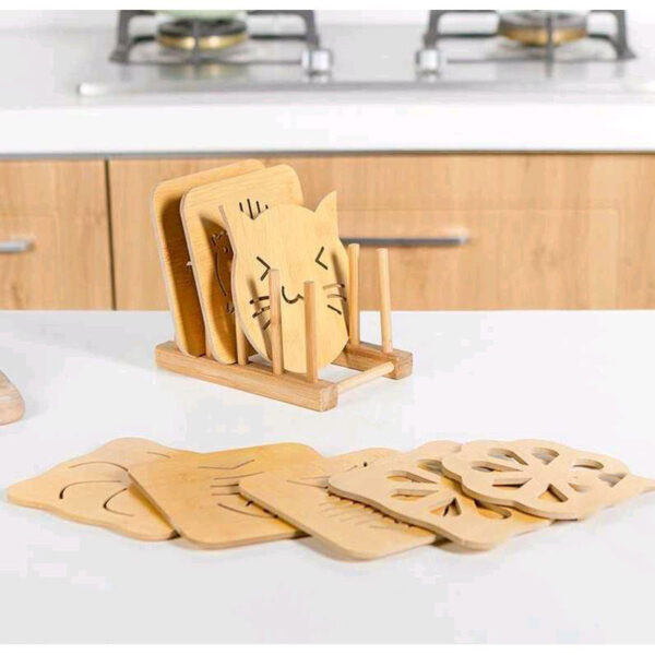 Eco-friendly bamboo placemat insulation pad - Image 3
